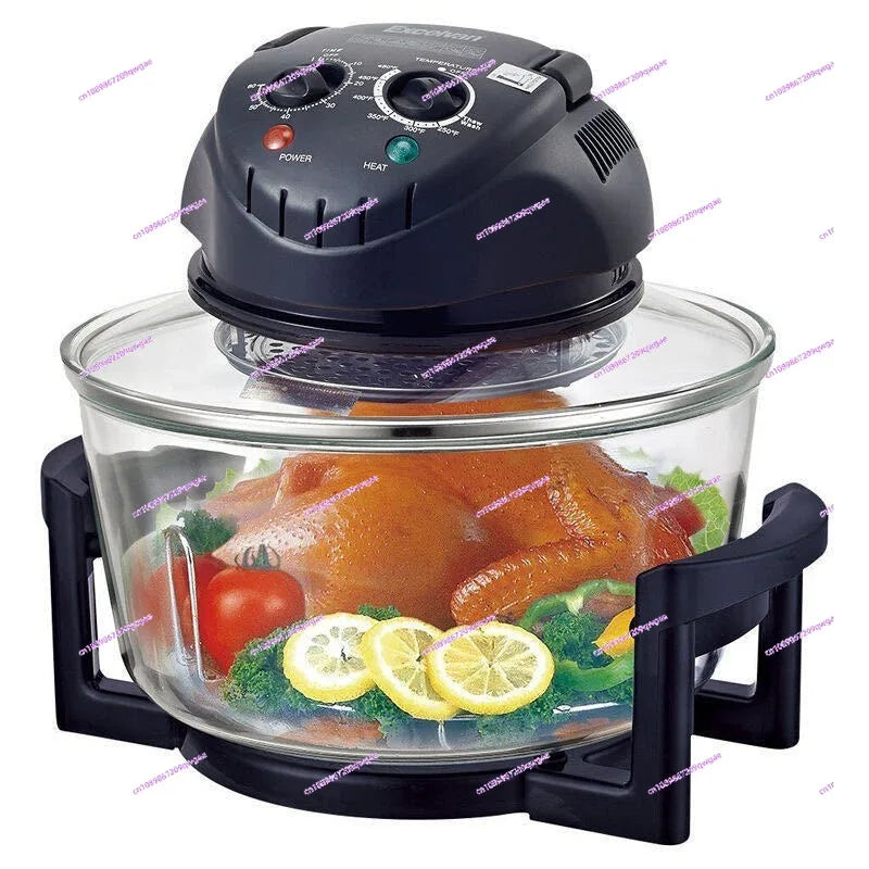 12L Light Wave Furnace Glass Air Fryer Grilled Chicken Grilled Chips Hot Air Circulation Air Furnace