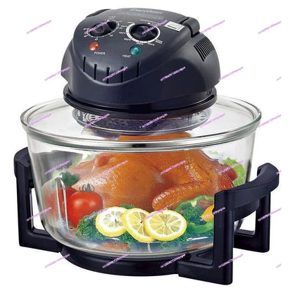 12L Light Wave Furnace Glass Air Fryer Grilled Chicken Grilled Chips Hot Air Circulation Air Furnace