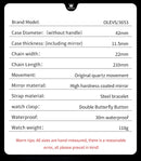 OLEVS 3653 Mens Watch Quartz Watch Multifunctional Chronograph Watch For Men 30M Waterproof Luminous Moon Phase Box Original