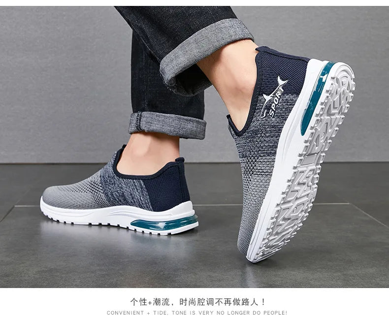 Men's summer shoes 2025 new lazy shoes breathable mesh casual sports shoes man comfortable cheap shoes clearance free shipping