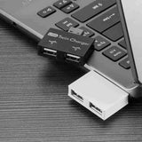 Divisor de interfaz de datos de carga USB 1/2, extensor de corriente USB de doble puerto, adaptador de concentrador de cabezal OTG