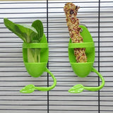 1Pc Bird Cuttlebone Holder Bird Cage Feeding Holder Vegetable Fruits Cuttlebone Holder for Parrot Parakeet Bird Feeder