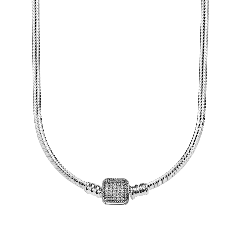 Pulsera de plata de ley 925 para hombre y mujer, adecuada para collares, accesorios elegantes, regalos boutique de alta gama, nuevo 