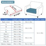 Elastic Sofa Cover for Living Room Jacquard Solid Sofa Seat Cover Grey Washable Seat Cushion Cover Furniture Protector Sectional