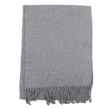 Classic Solid Colors Scarves Men Cashmere Soft Knitted Striped Scarf Long Tassel Neck Warmer Men'S Winter Scarf 2023 New