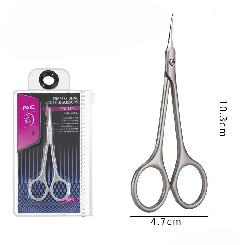 Russian Dovetail Scissors Beauty Nail Nail Removal Dead Skin Nail Barbs Curved StainlessSteel Spring Dead Skin Scissors