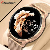 MEVADEN 1.32 inch Female Fashion Smart Watch Bluetooth Call Women Sport Fitness Tracker Health Monitor Smartwatch for Ladies Y22