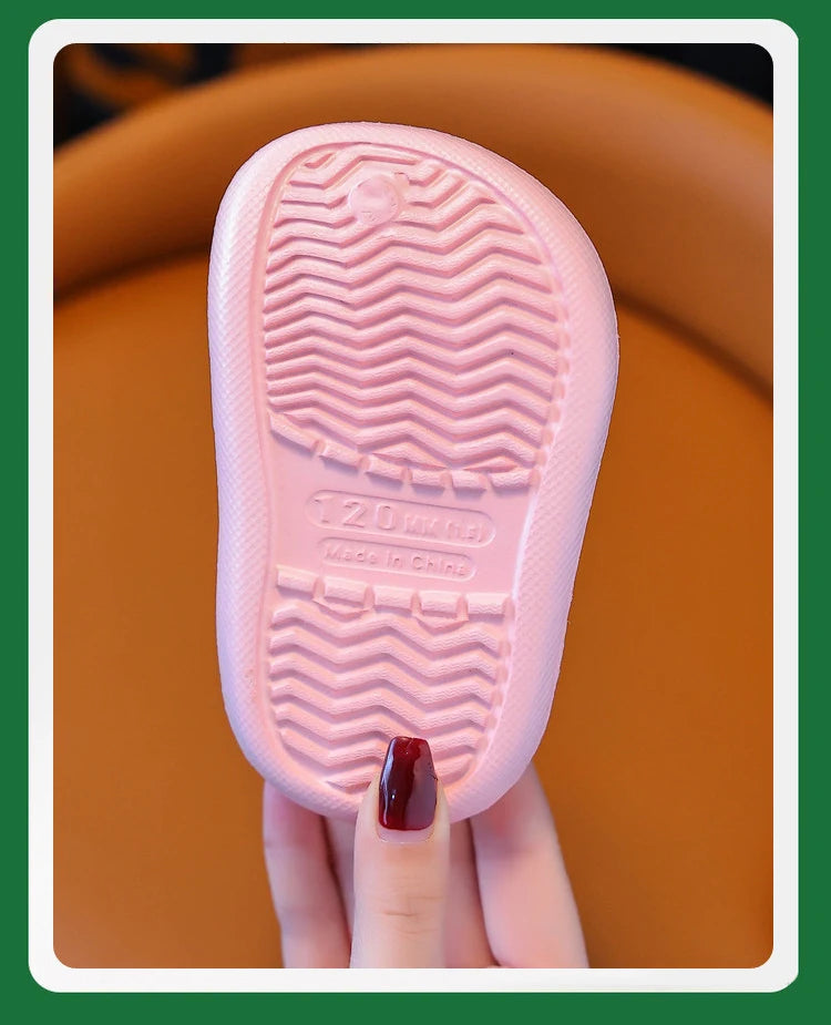 Outdoor Beach Slippers Children's Garden Shoes Trendy Crocodile Soft Sole Sandals For Baby Breathable Non-slip For Indoor