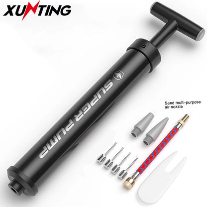 Xunting Pedal MTB Bicycle Pump MTB Bike Ball Air Pump InflatorSchrader Bicycle Pumps Compact Inflation Accessories for Swimming