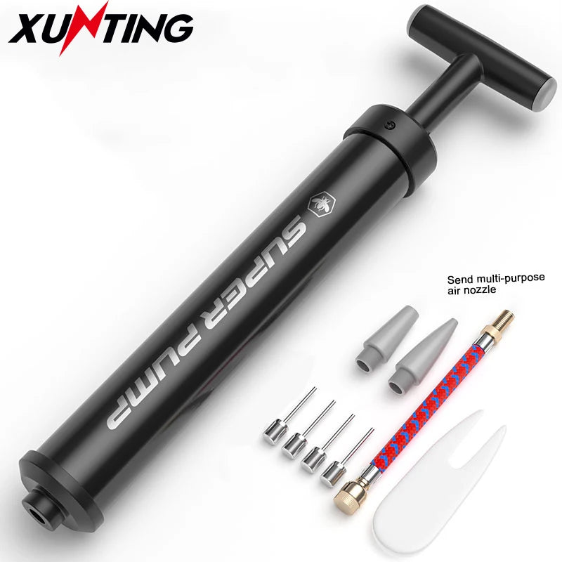 Xunting Pedal MTB Bicycle Pump MTB Bike Ball Air Pump InflatorSchrader Bicycle Pumps Compact Inflation Accessories for Swimming