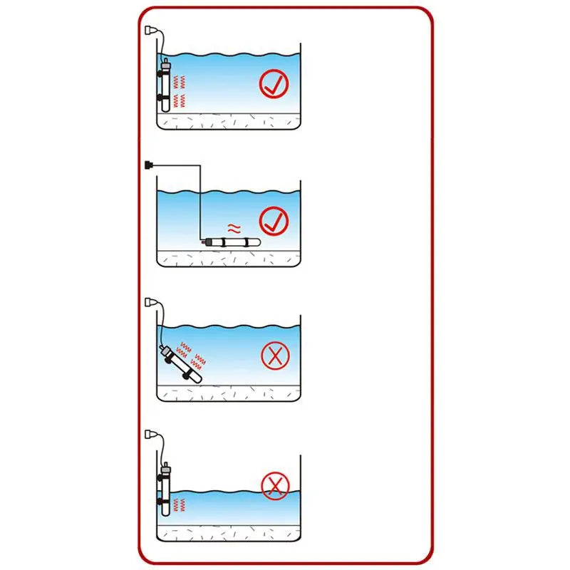 AC220-240V, 50HZ AT700 Fish Tank Thermostat Automatic Constant Temperature Heating Rod 25w 50w 100w 200w 300w Glass Heating Rod