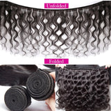 Kit mechas de cabelo humano ondulado com closure - body wave