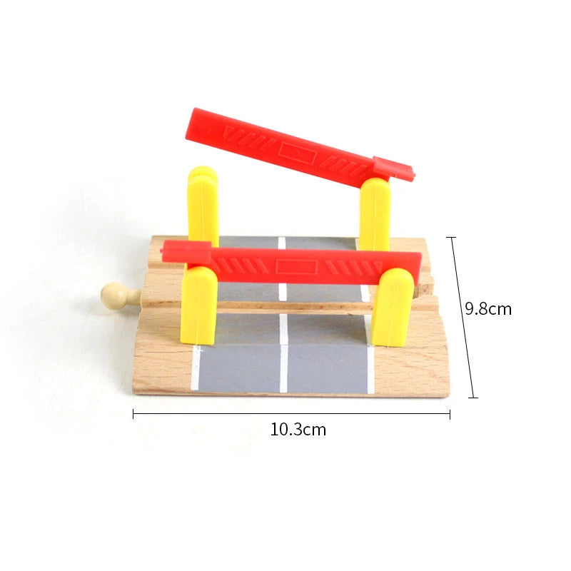 Wooden Train Track Toys Railway Rails Accessories Fit Thomas Train Road Connector Bridge Wood Railway Children Boy Christmas Gift