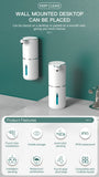 380ML Touchless IPX5 Waterproof 4-Gears Adjustable Foam/Gels Automatic Sense Soap Dispenser Electric Hand Dish Washing Machine