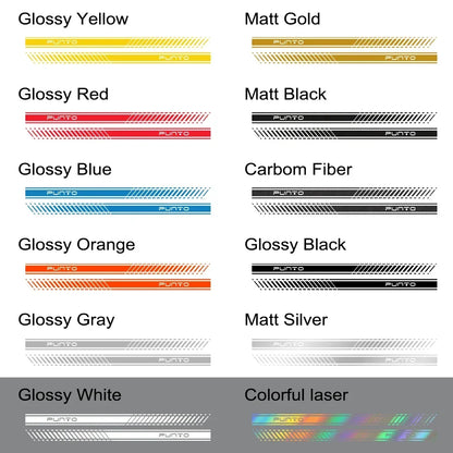 2pcs Car Long Side Stripes Stickers DIY Auto Vinyl Film Decals For FIAT Punto DIY Automobiles Decoration Car Tuning Accessories
