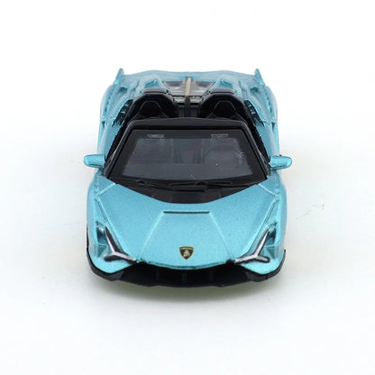 TSC 1/64 Lamborghini Lightning Convertible Edition Car Alloy Motor Vehicle Diecast Metal Model Kids Xmas Gift Toys for Boys