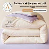100% Cotton Filled Super Soft Autumn Winter Quilt Lightweight Fluffy Warm Duvets Core Grade A Comfort Quilted Double Comforter