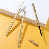 Natural Eyebrow Pencil 5 Colors Brown Double Head Long Lasting Waterproof Ultra Fine Eye Brow Pen Luxury Gold Cosmetic