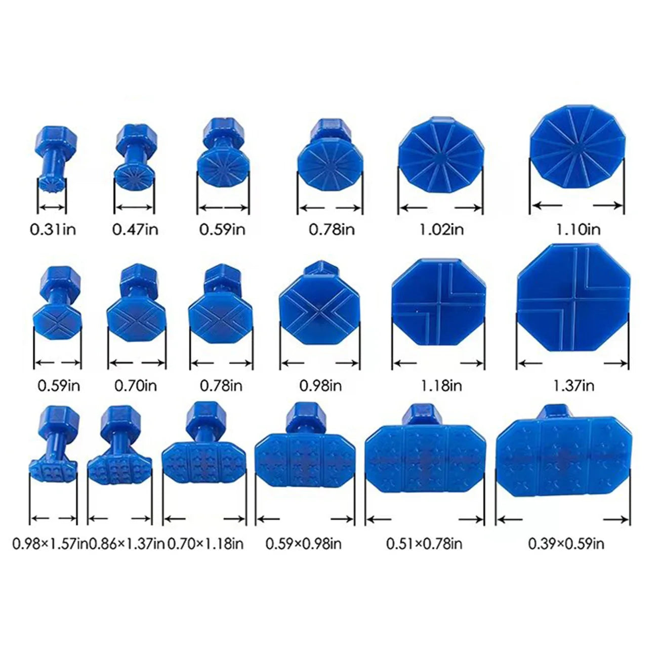 Pestañas adhesivas azules universales, kit de herramientas para reparación de automóviles, removedor de abolladuras sin pintura 