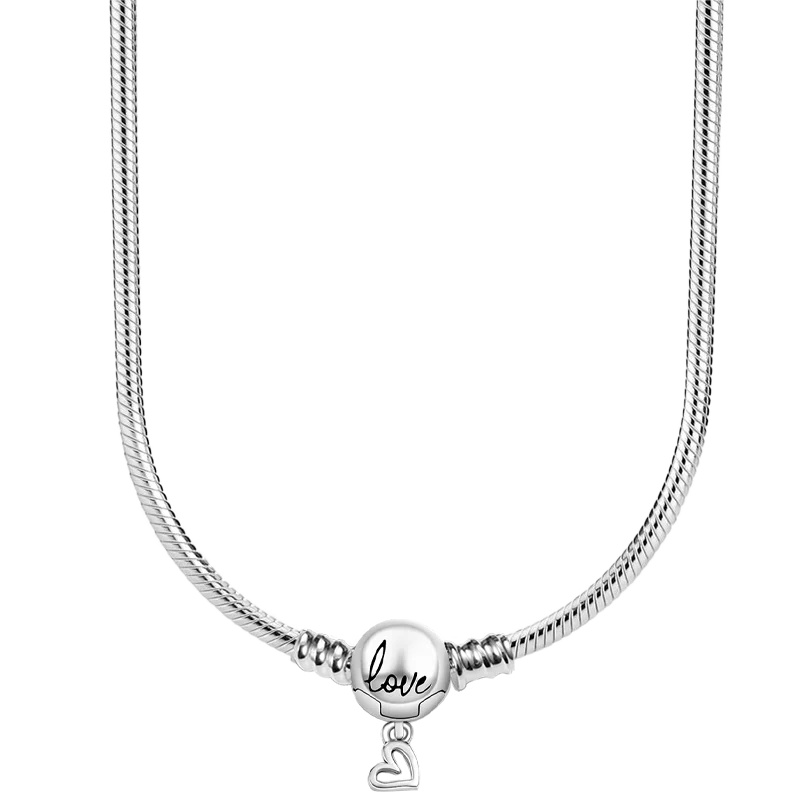 Pulsera de plata de ley 925 para hombre y mujer, adecuada para collares, accesorios elegantes, regalos boutique de alta gama, nuevo 