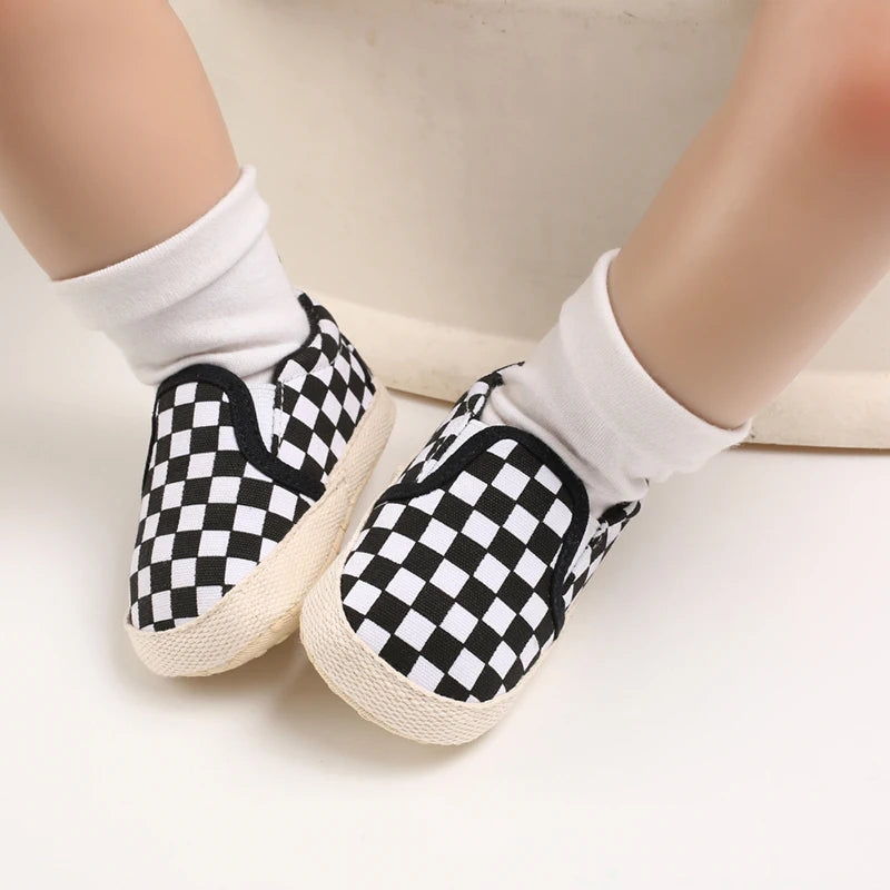 Newborn Baby Canvas Shoes Anti-slip Soft Baby Boy Girl Sneakers Casual Multi-Color Toddler First Walkers Crib Shoes