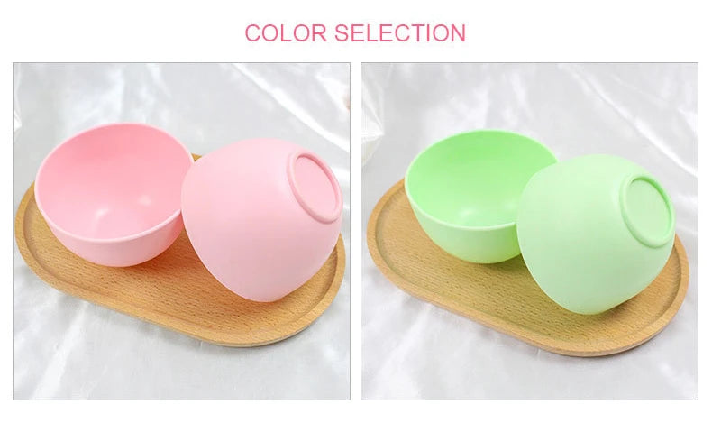 Colorful Silicone Face Mask Bowl Mask Stick Big Face Mask Powder Mixing Bowl Spatula Masks Brush Skin Care Set Belleza Y Salud