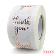 50-500pcs 1inch Blue Thank You Stickers For Envelope Sealing Labels Stationery Supplies Handmade Wedding Gift Decoration Sticker
