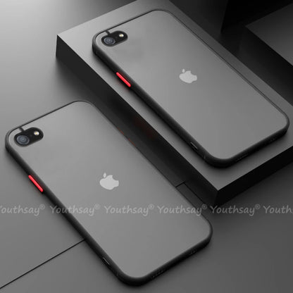 Funda para iPhone SE 2022, funda para iPhone SE 3, 2022, 2020, 8, 7 Plus, funda de silicona mate translúcida de goma para iPhone SE 2022.
