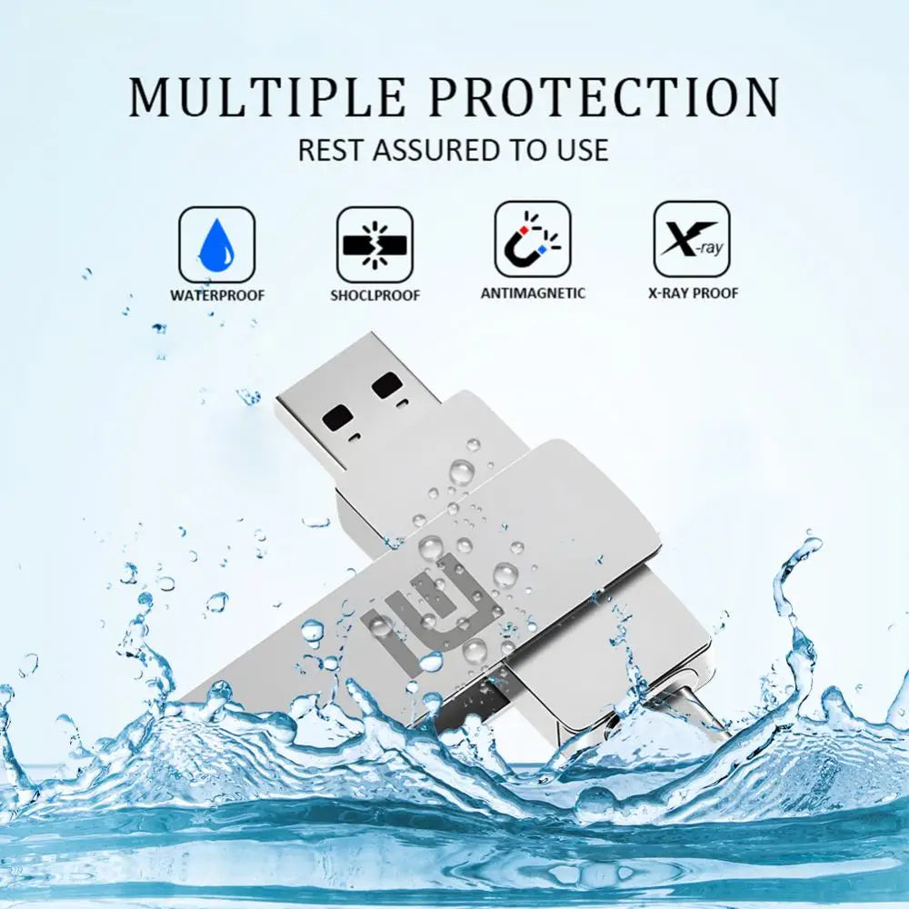 Memoria USB Xiaomi de 2 TB, 256 GB, tipo C, OTG, 64 GB, 512 GB, alta velocidad, 1 TB, regalo con llavero