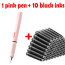 11pcs Fountain Pen Set 0.38mm Replaceable Ink For Smooth Writing, Multifunctional Office Stationery And Learning Supplies