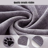 3 Size Options Microfiber Pet Bath Towel Embroidered Super Soft Absorbent Cat for Dogs Grooming Supplies