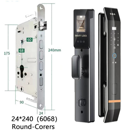 3D Face Smart Door Lock Biometric Recognition Fingerprint Password IC Card APP Wifi Lock Unlock for Home House Apartment