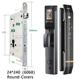 3D Face Smart Door Lock Biometric Recognition Fingerprint Password IC Card APP Wifi Lock Unlock for Home House Apartment