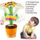 Dancing Talking Cactus for Kids, Recording Singing, Mimic Repeating What You Say, Electronic Light Up Plush Toy, Gifts 