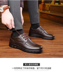 Hot Sale Men Genuine Leather Casual Shoes Soft Sole Lace-up Luxury Brand Middle-aged Old Man Dad Lightweight Loafers Shoes