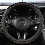Three-dimensional Honeycomb Steering Wheel Cover  Durable Leather Cover with Anti-slip Linning Universal 14.5-15in