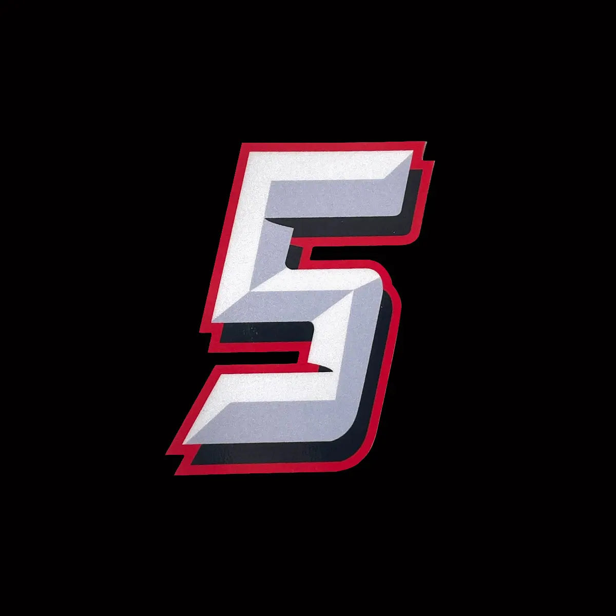Motorcycle Racing Arabic Numbers Stickers DIY Refit Reflective Sticker Number Helmet Car Styling 3D Realistic Motorcycle Decals