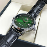Orient Automatic Men's Watch, Black Dial Stainless Steel Band, Water Resistant Classic Business Wristwatch with Date Display