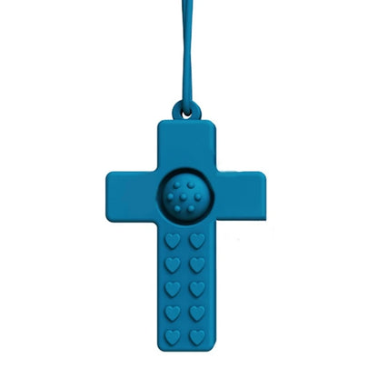 Collar sensorial para masticar, paquete de colgante de silicona para masticar, juguete de entrenamiento y desarrollo para bebés en dentición, autismo y ansiedad.