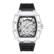 UTHAI - Reloj de cuarzo transparente para hombre, con cuerpo hueco, personalizado, resistente al agua, con calendario, informal, deportivo y moderno, BK134 