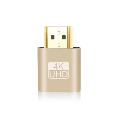 Adaptador de pantalla virtual VGA 4K compatible con HDMI 1.4 DDC EDID, conector ficticio, emulador de pantalla fantasma sin cabeza, placa de bloqueo de tarjeta de video
