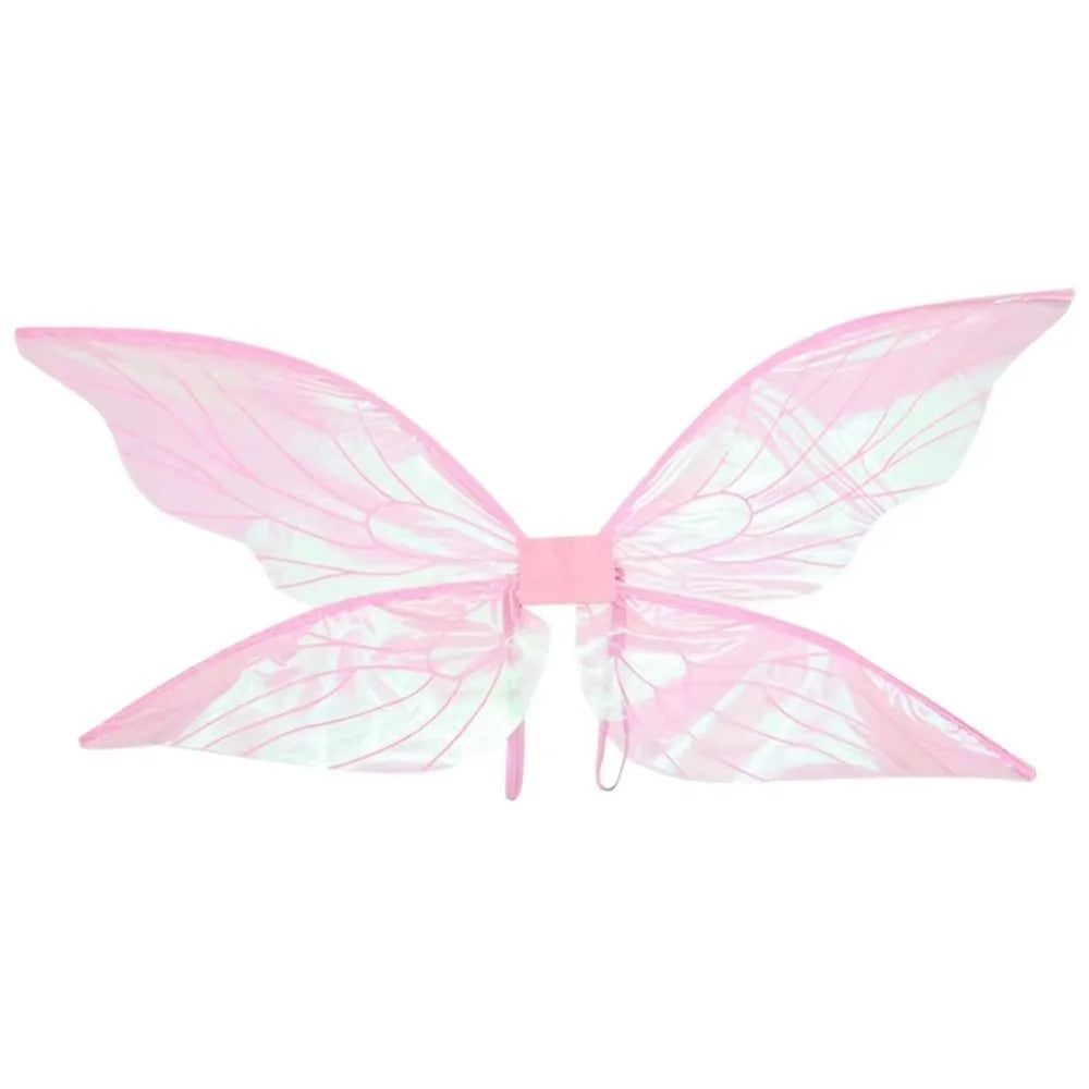 Fantasy Colorful Butterfly Fairy Wings Organza Sparkle Cosplay Wings Handmade Elf Wings Costume for Adult Kid