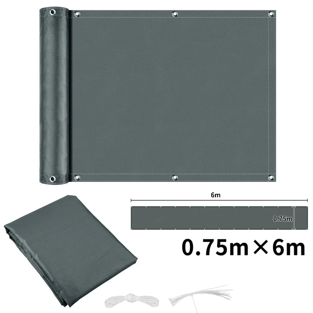 Waterproof Privacy Fence Screen Fence Covering Privacy with Grommets UV Protection Fencing Shade Cover for Outdoor Yard Backyard