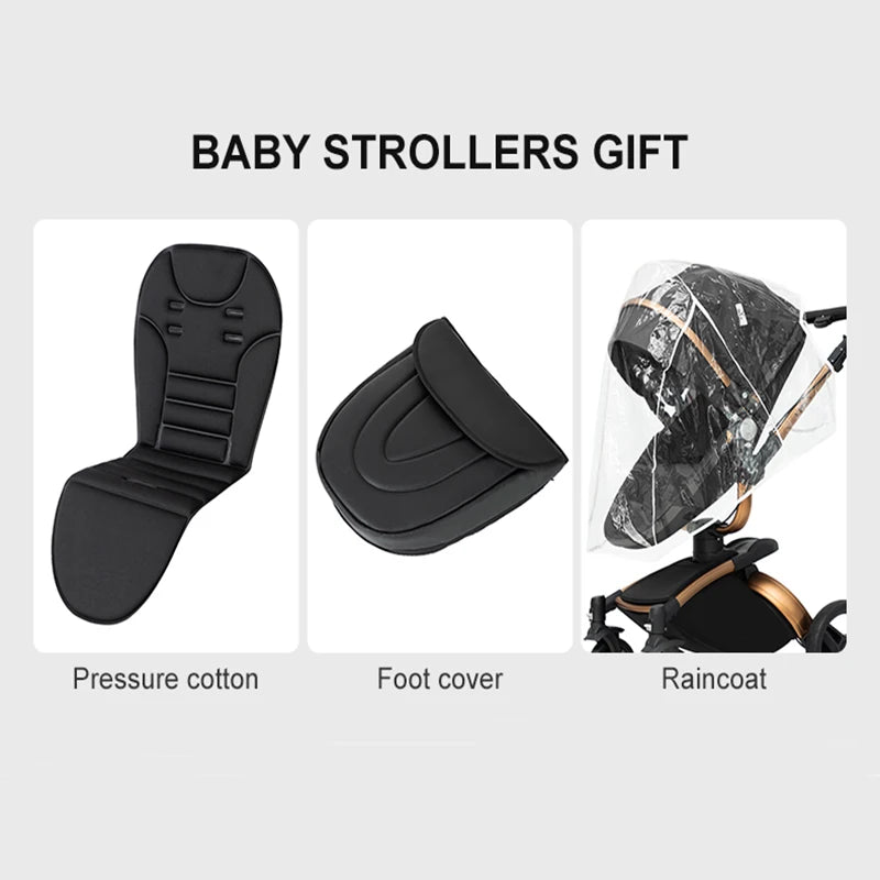Cochecitos 3 en 1, cochecito de bebé, asiento de coche, cochecito de viaje, cochecito para recién nacidos, paisaje alto, artículos para madres, niños y bebés.