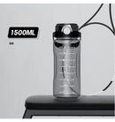 1.5L-2L Summer Large Capacity Kettle, Double Drinking Cup, Outdoor Sports Fitness Water Bottle, Straw Cup Drinking Utensils