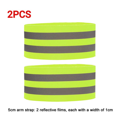 1-5PC Reflective Bands Elastic Armband Wristband Ankle Leg Straps Safety Reflector Tape Straps for Night Walking Cycling Running