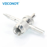 4-in-1 Tire Valve Stem Removal Tool Valve Stem Puller Tire Repair Tool Valve Core Removal Tool Tire Cleaning Tool