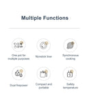 1.7L Electric Rice Cooker Single Double Layer 220V Multi Cooker Non-Stick Smart Mechanical MultiCooker Steamed Rice Pot For Home