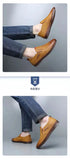 2022 Fashion Men's Casual Flat Shoes Outdoor Soft-Soled Travel Sneakers Leather Men's Business Non-Slip Breathable Shoes for Men