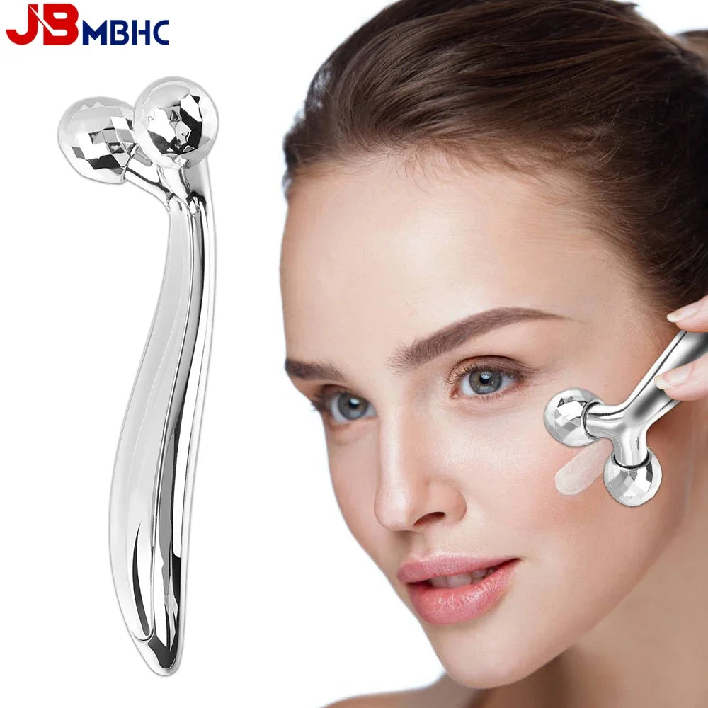 3D Face Rolling Massager Facial Lift Manual Roller Massager Y Shape 360 Rotating Wrinkle Remover Body Massager Skin Care Tools